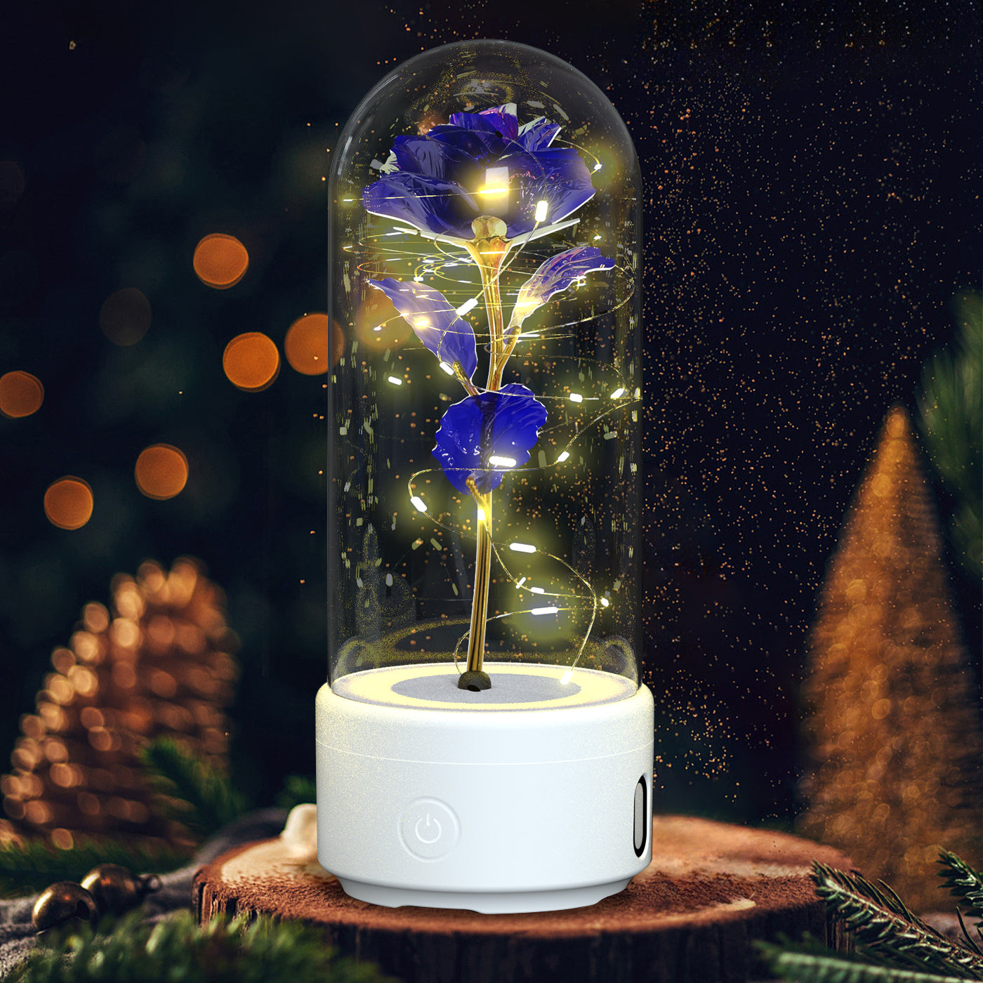 2-in-1 LED Rose Light & Bluetooth Speaker