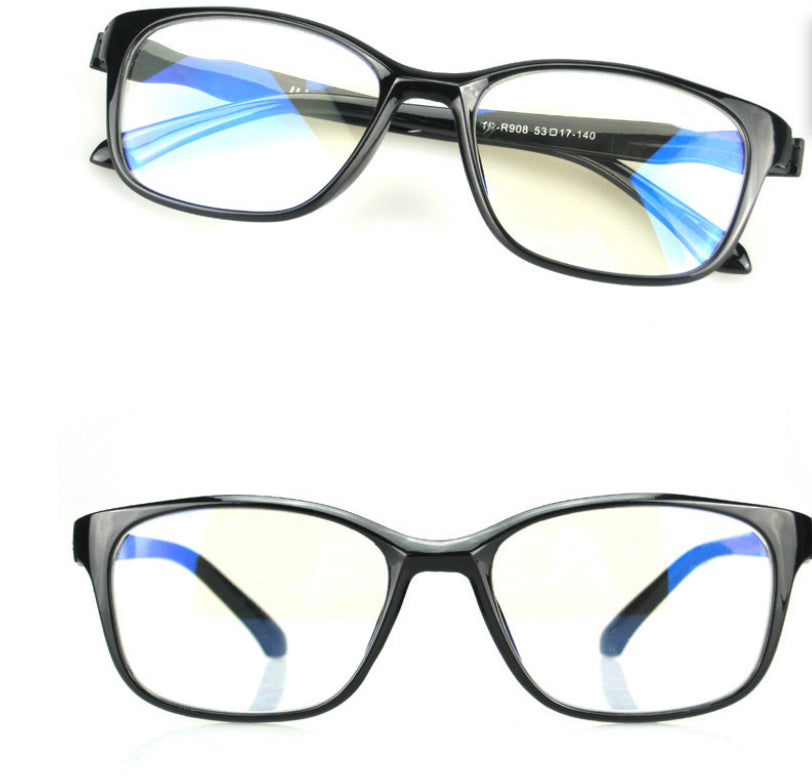 Fashionable Ultra-light TR90 Blue-light-blocking Plain Glasses