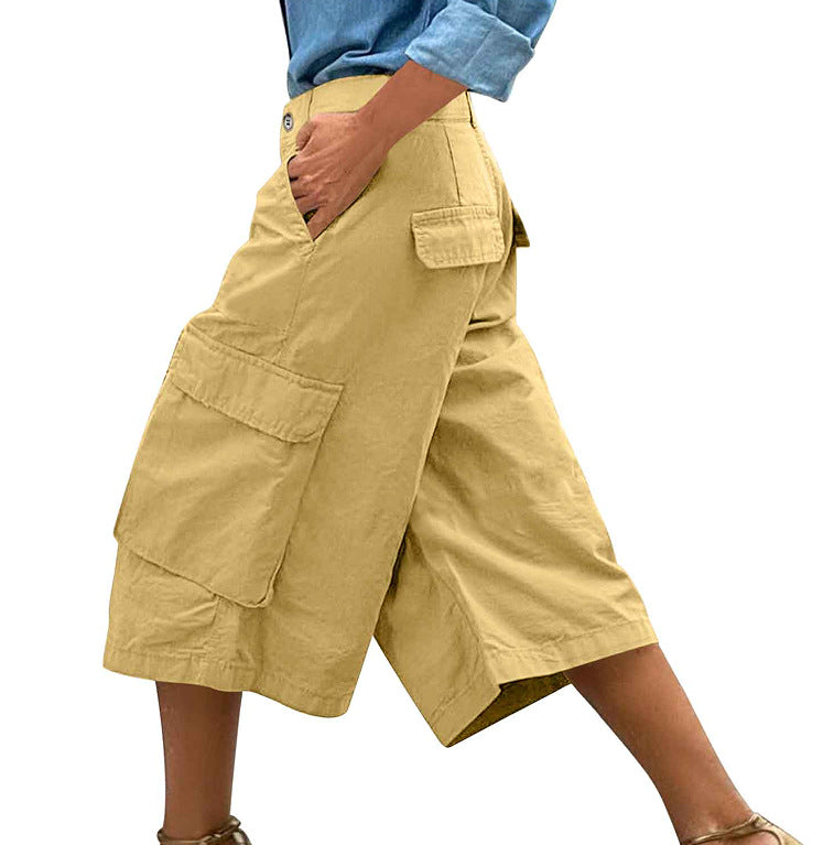 Three-dimensional Work Pants With Multiple Pockets And A 78 Length