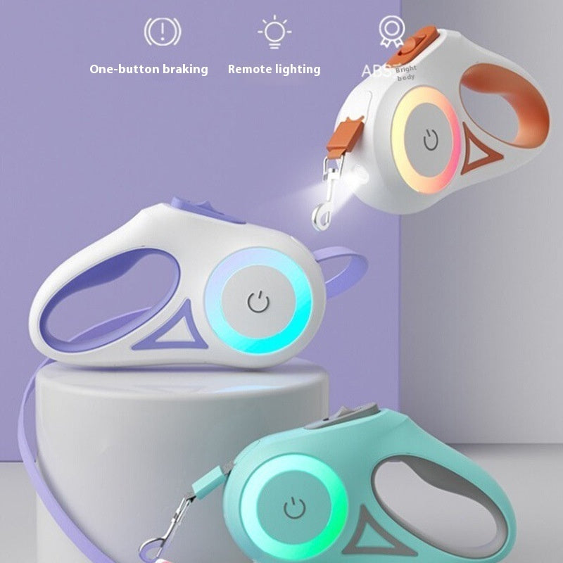 Retractable Dog Leash with Light