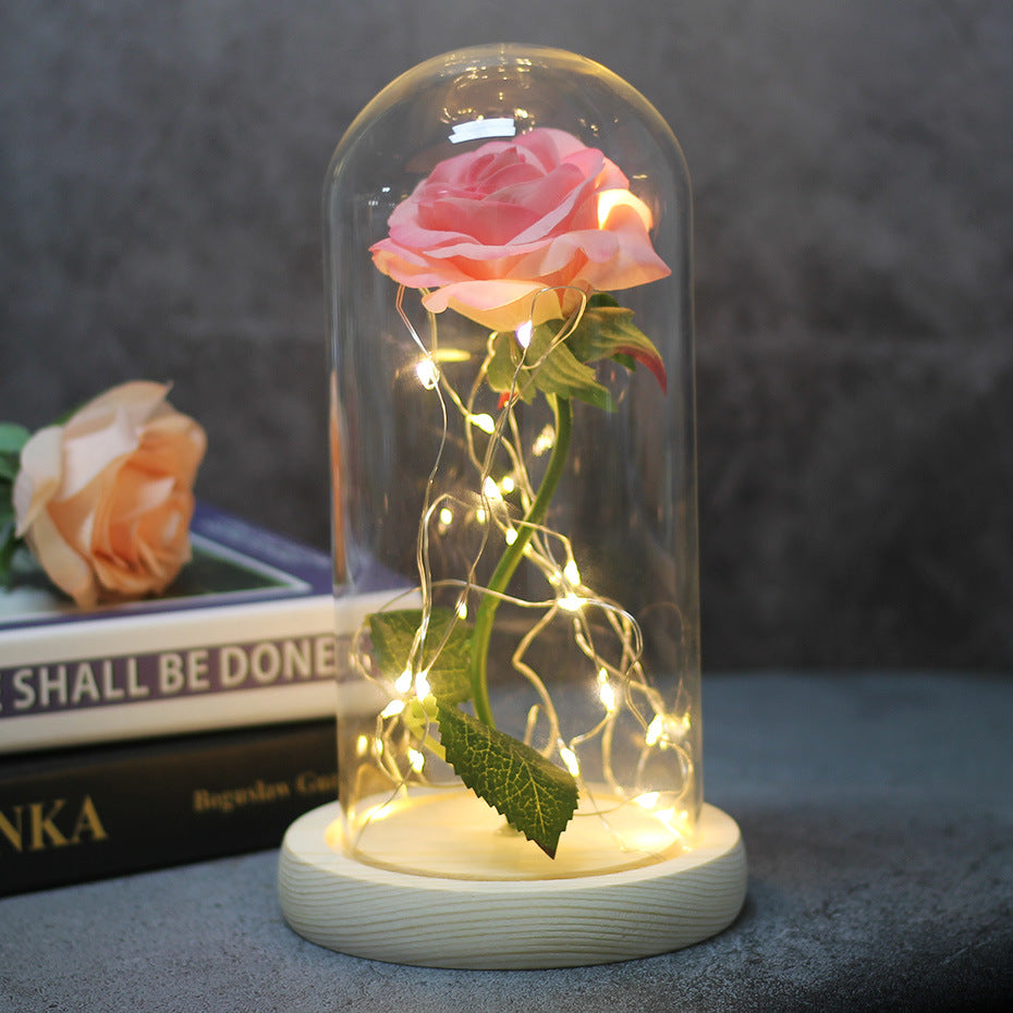 Eternal LED Rose in Glass Dome Gift