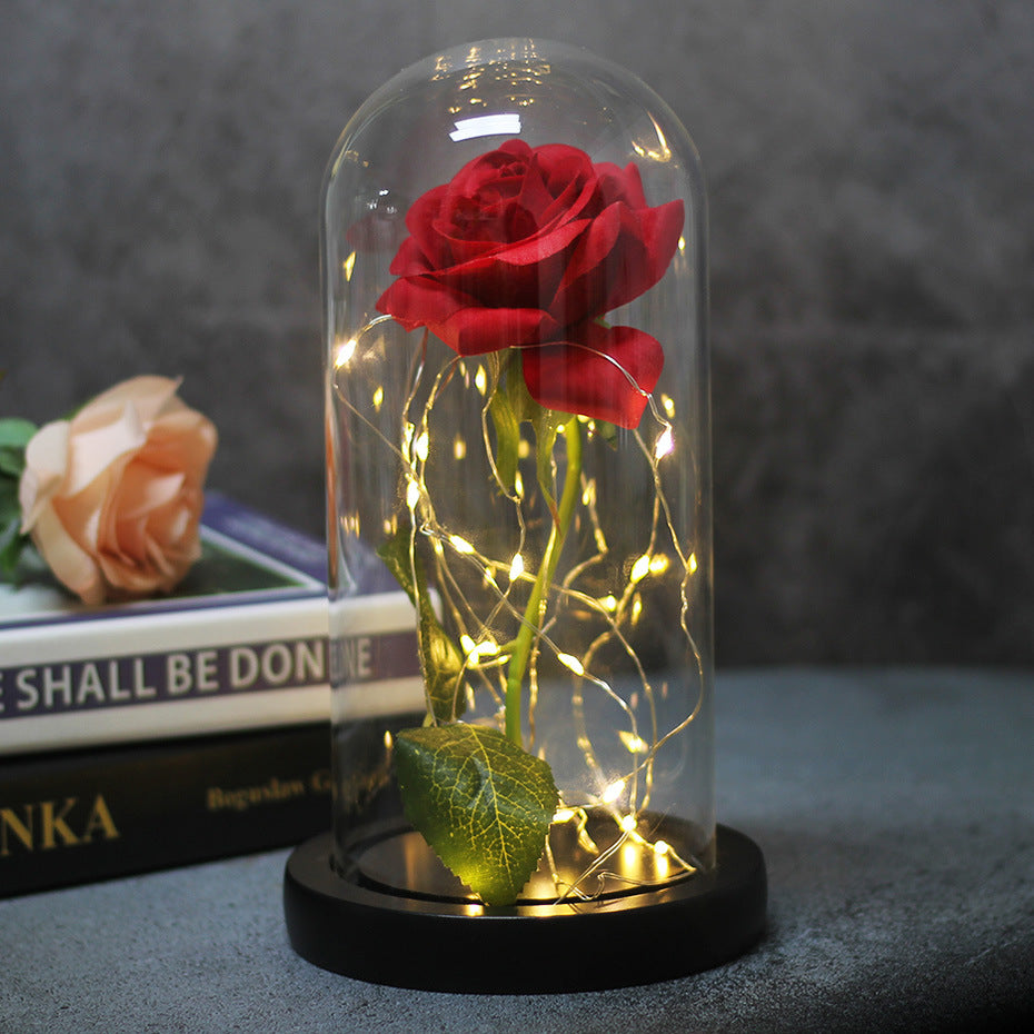 Eternal LED Rose in Glass Dome Gift