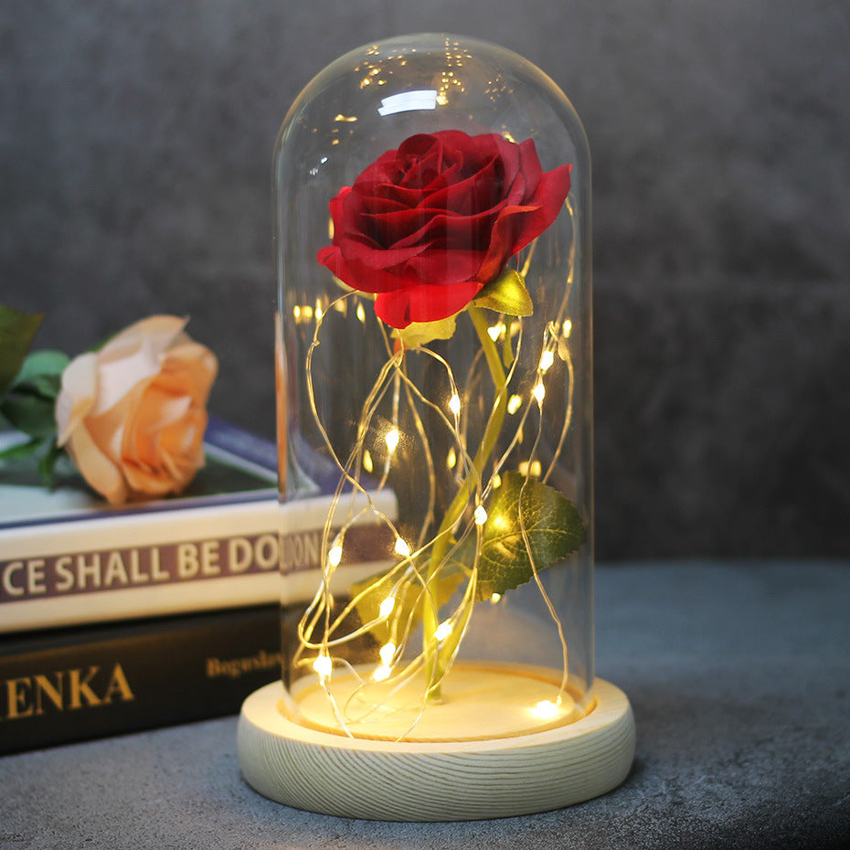 Eternal LED Rose in Glass Dome Gift