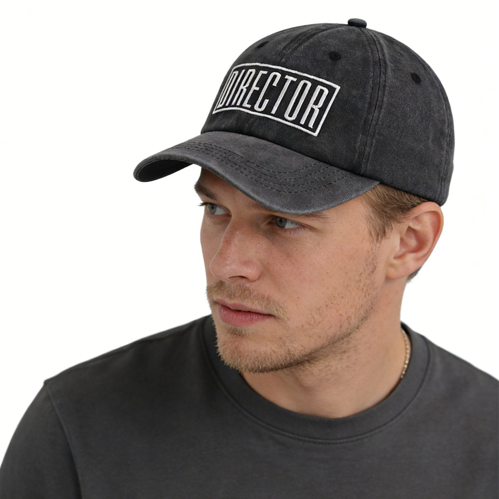 2pcs Director Filmmaker Hats For Women Men, Embroidered Cap