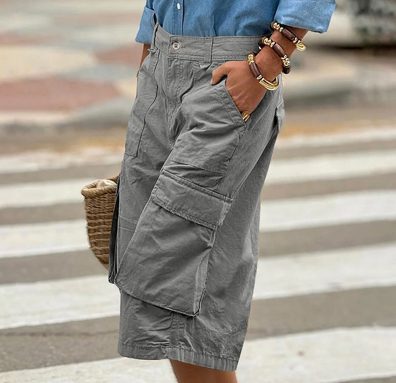 Three-dimensional Work Pants With Multiple Pockets And A 78 Length