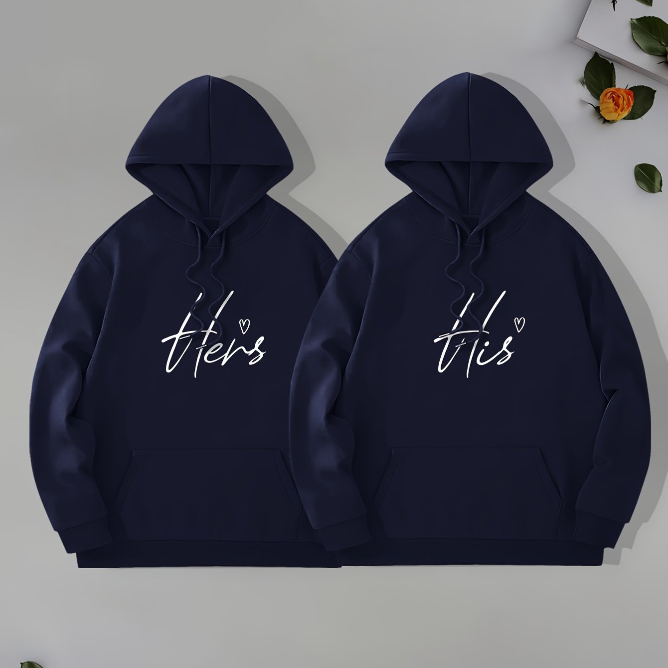 Stylish Casual Loose-fitting Unisex Hoodie For Couples