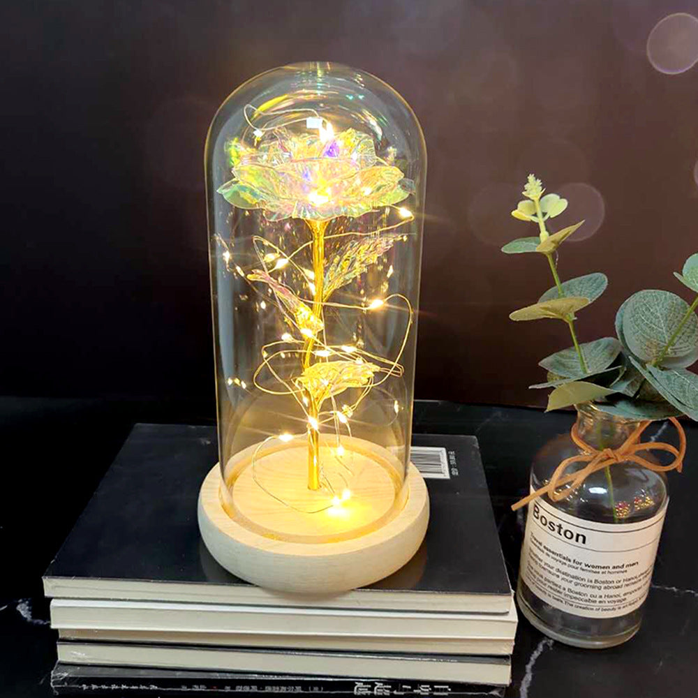 Eternal LED Rose in Glass Dome Gift
