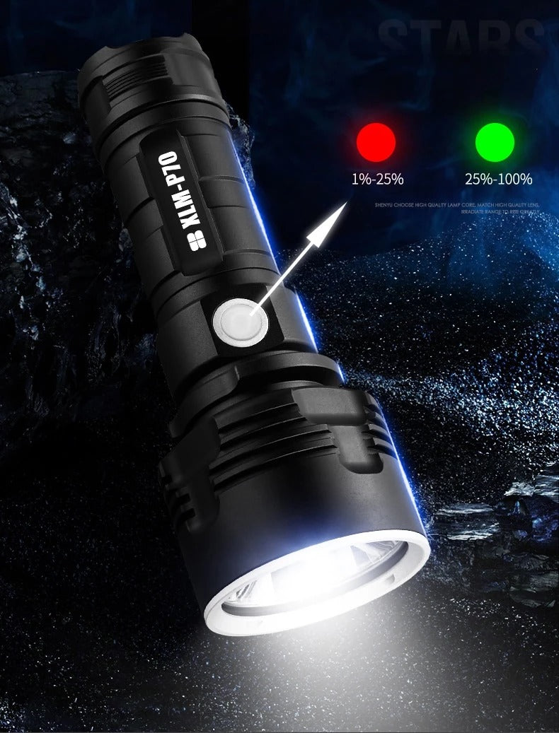 Strong Flashlight Led  Light Rechargeable Outdoor  Lamp