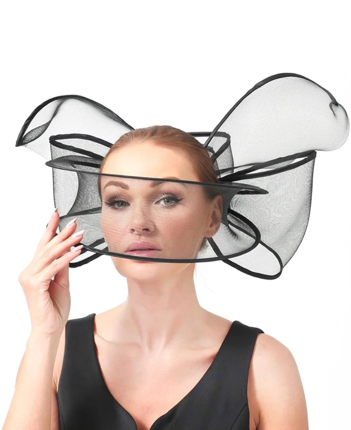 Fascinator Wedding Pillbox Hat Women Elegant Fascinator Hats Hair Clip Church Ladies Party Headpiece Headwear-2