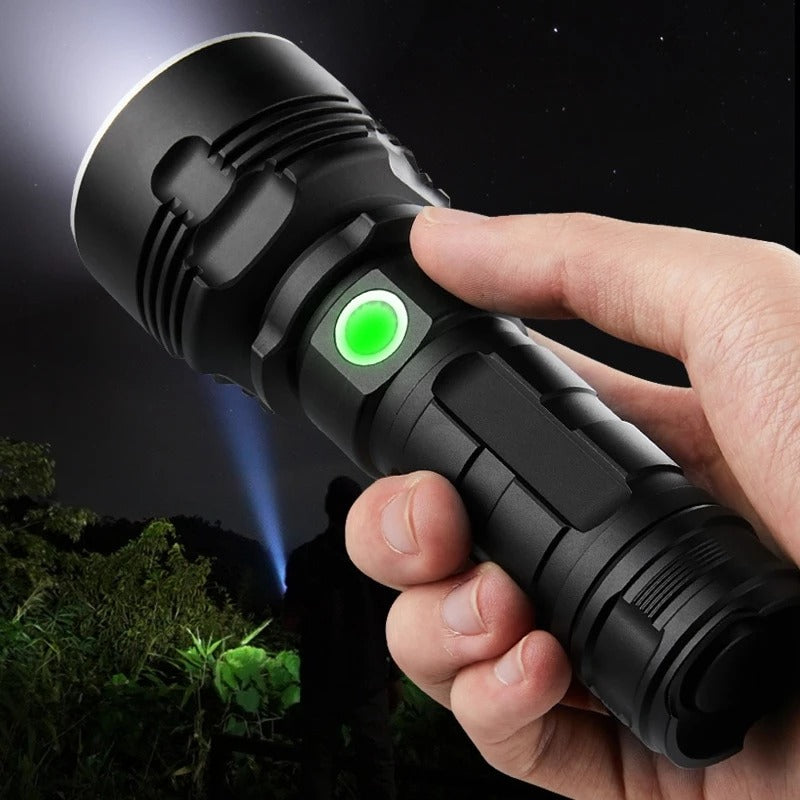 Strong Flashlight Led  Light Rechargeable Outdoor  Lamp