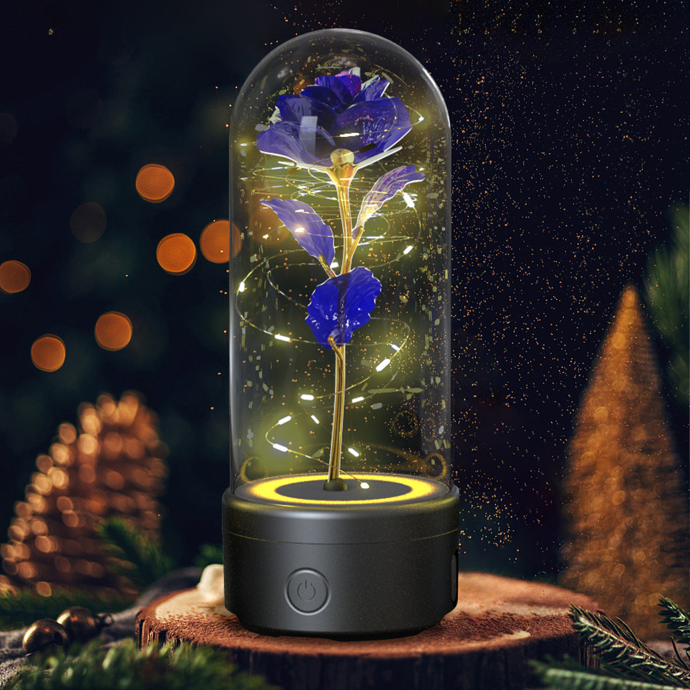 2-in-1 LED Rose Light & Bluetooth Speaker