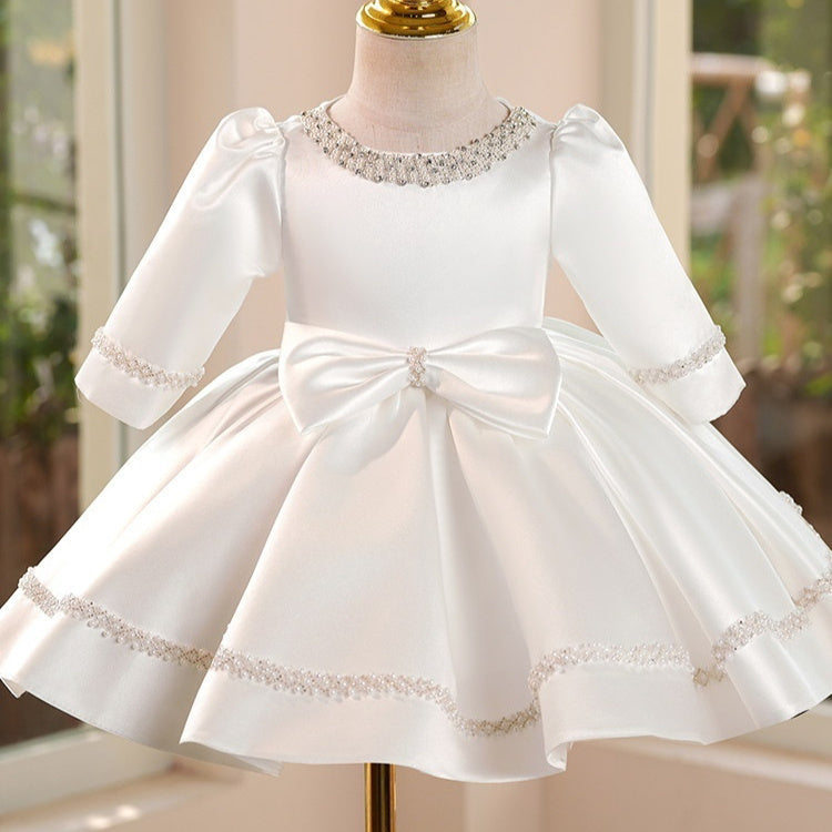 Birthday Princess-Style Chic White Tutu Dress