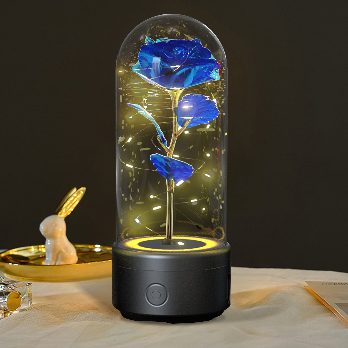 2-in-1 LED Rose Light & Bluetooth Speaker