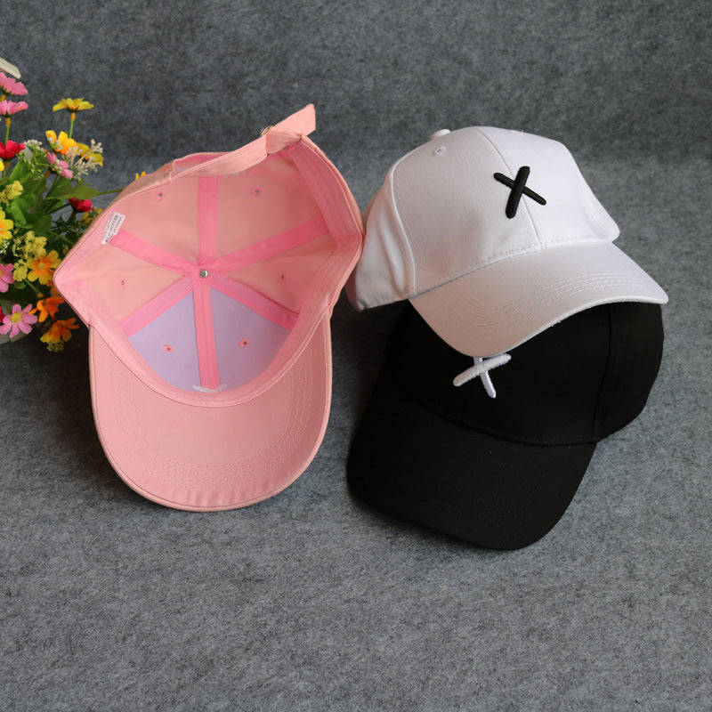 Curved-brim Baseball Cap For Students Mens Sun Hat