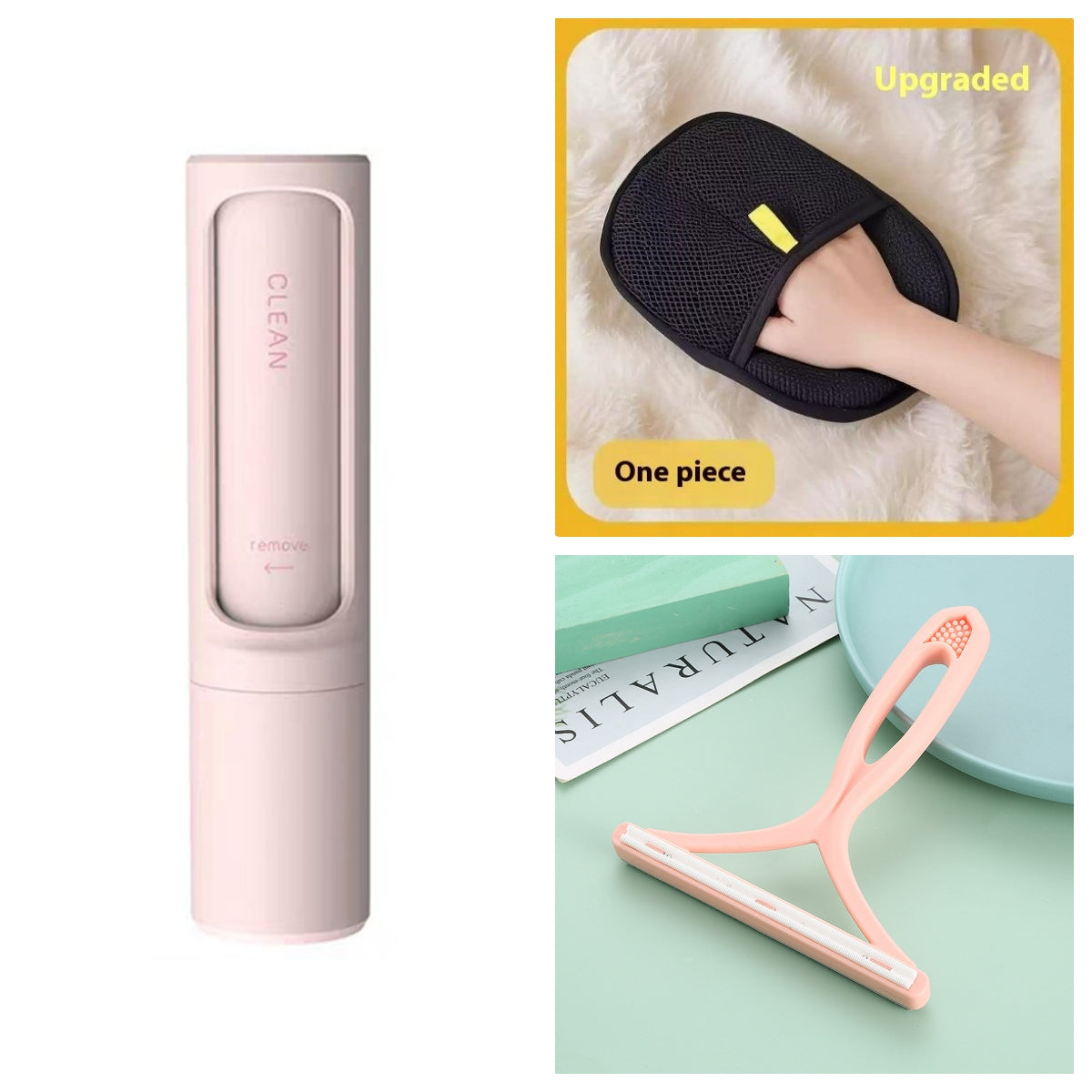 2-1 Reusable Pet Hair Dust Removal Brush