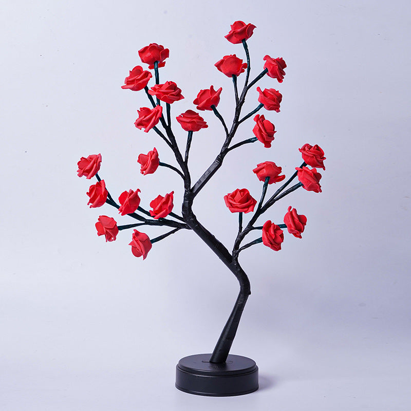 Rose Flower Tree LED Table Lamp (USB)