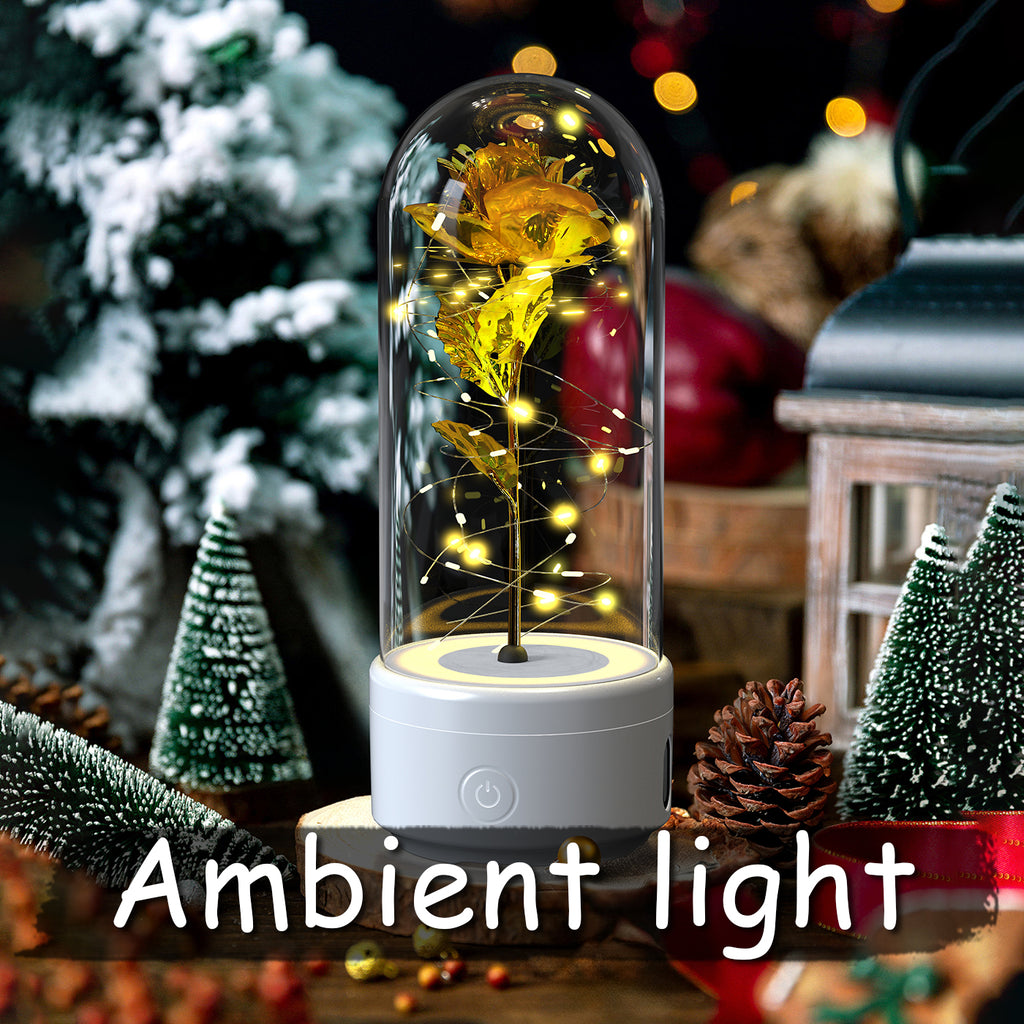 2-in-1 LED Rose Light & Bluetooth Speaker