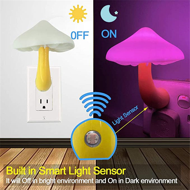 LED Night Light Mushroom  Bedroom Light