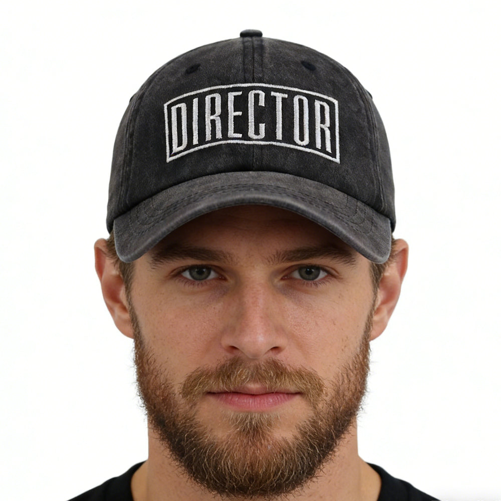 2pcs Director Filmmaker Hats For Women Men, Embroidered Cap