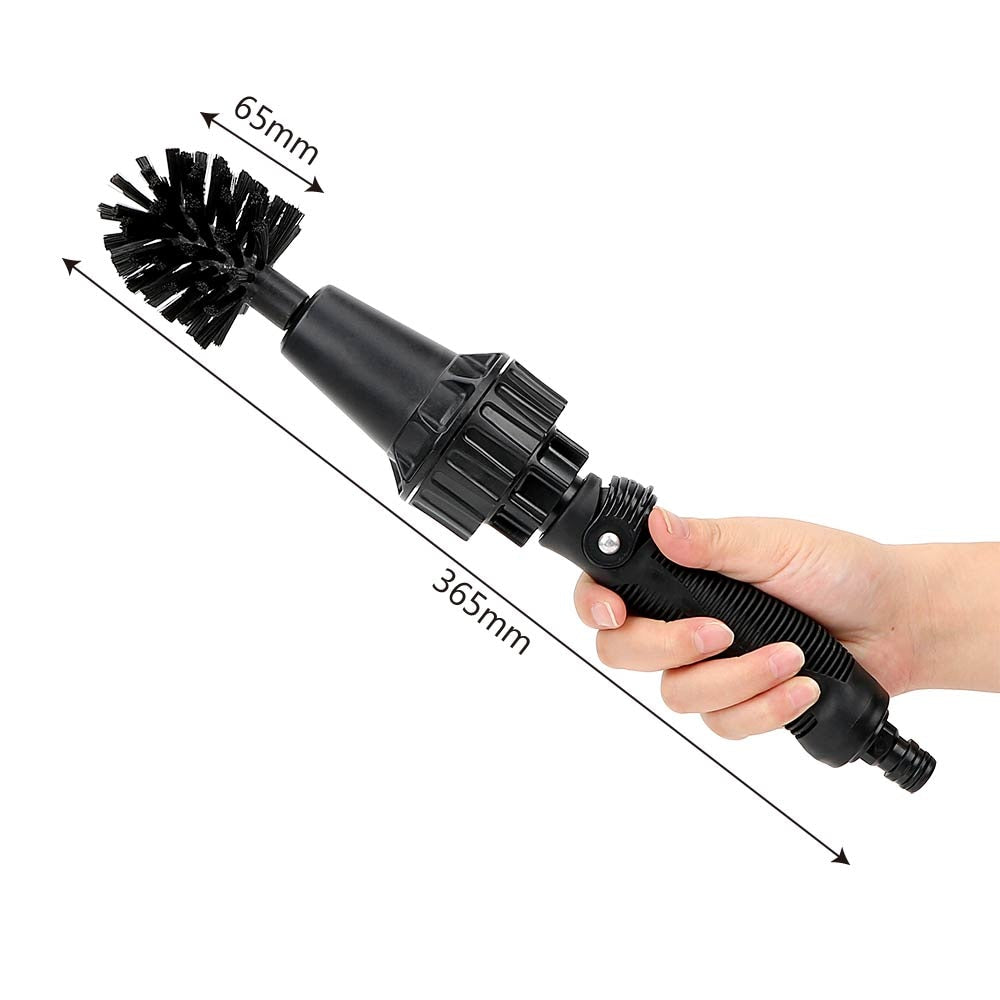 Water-driven Rotary  Water Spray Brush
