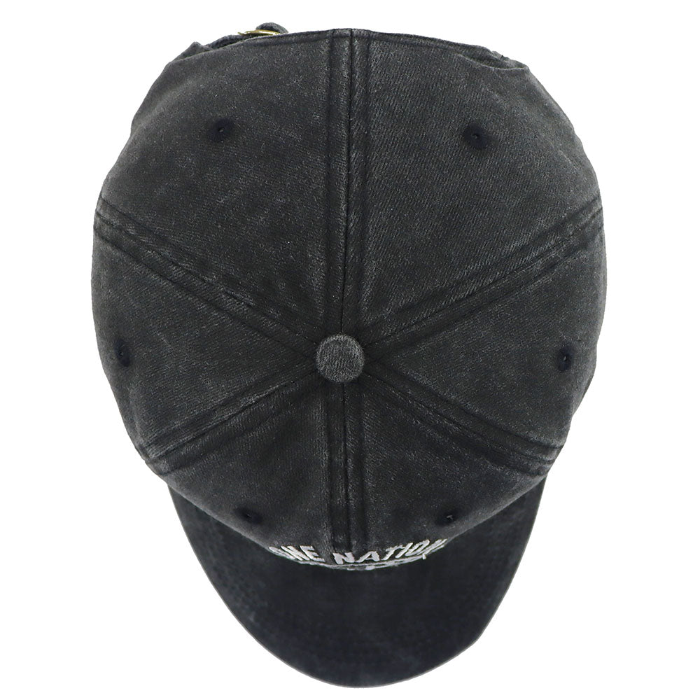 2pcs One Nation Under God Baseball Cap For Women Men,