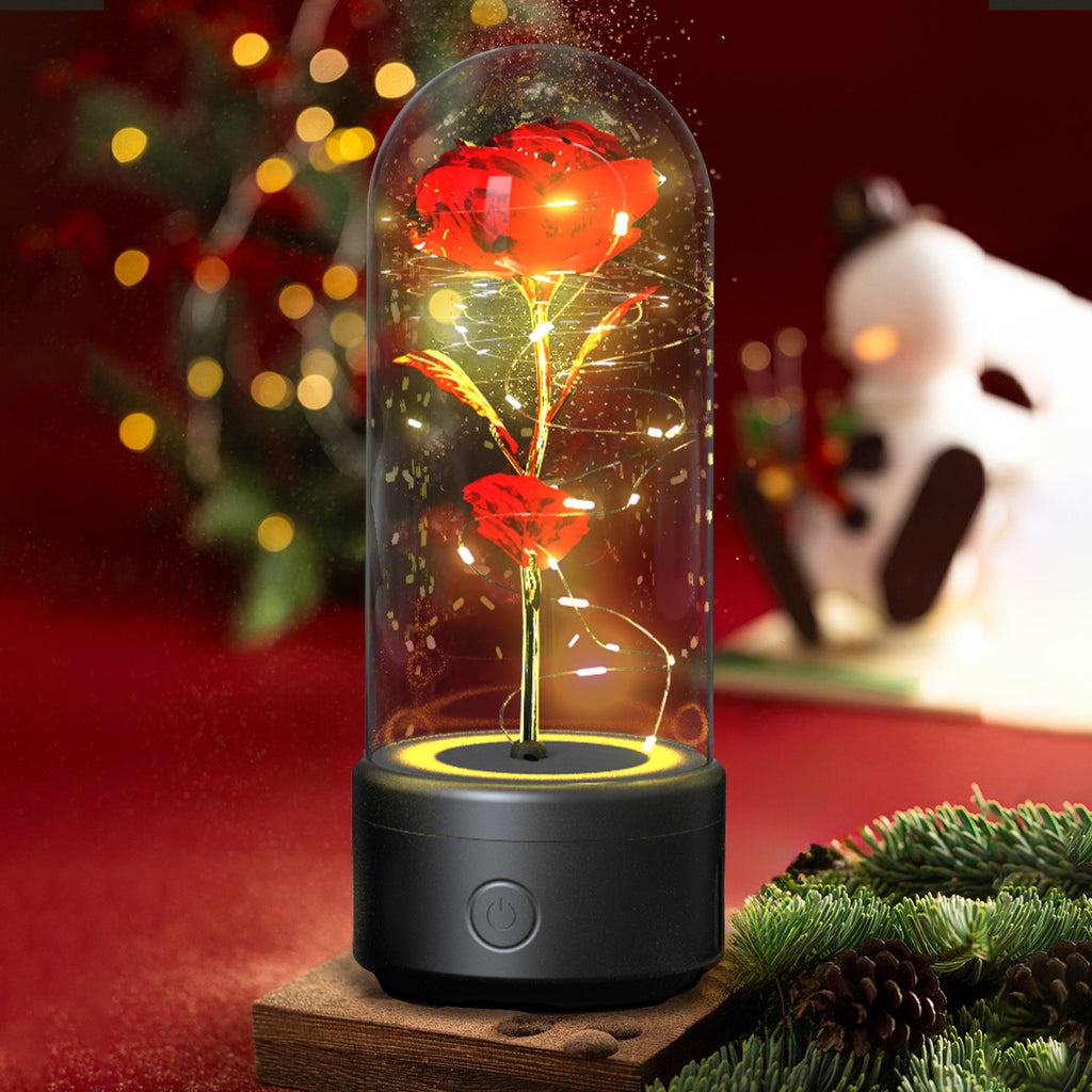 2-in-1 LED Rose Light & Bluetooth Speaker
