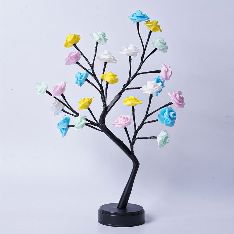Rose Flower Tree LED Table Lamp (USB)