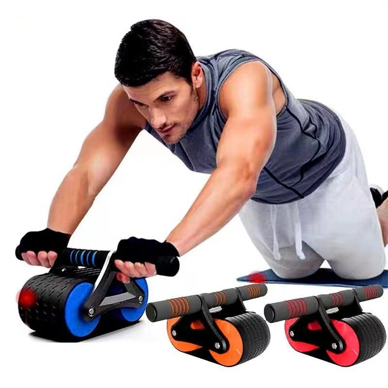 Auto‑Rebound Double Wheel Ab Roller
