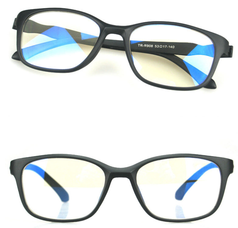 Fashionable Ultra-light TR90 Blue-light-blocking Plain Glasses