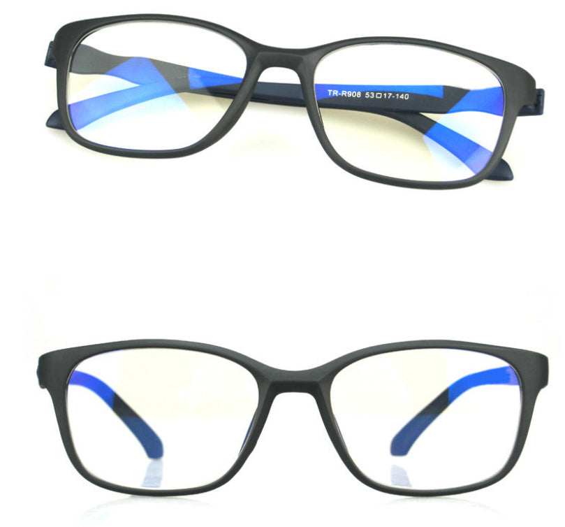 Fashionable Ultra-light TR90 Blue-light-blocking Plain Glasses