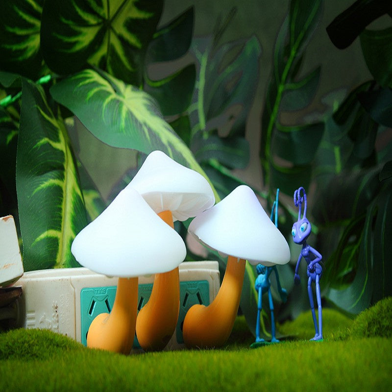 LED Night Light Mushroom  Bedroom Light