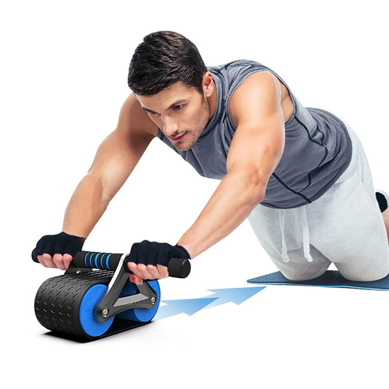 Auto‑Rebound Double Wheel Ab Roller