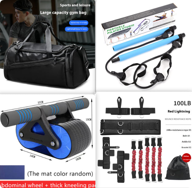 Auto‑Rebound Double Wheel Ab Roller