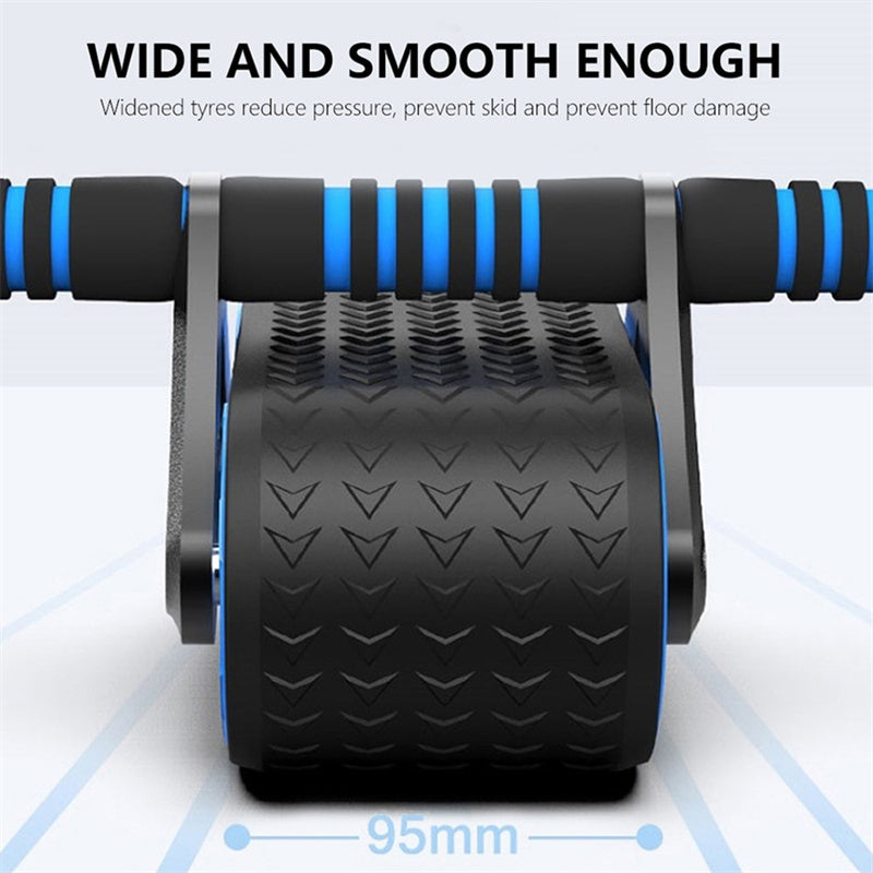 Auto‑Rebound Double Wheel Ab Roller