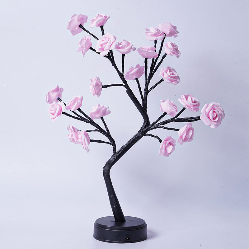 Rose Flower Tree LED Table Lamp (USB)
