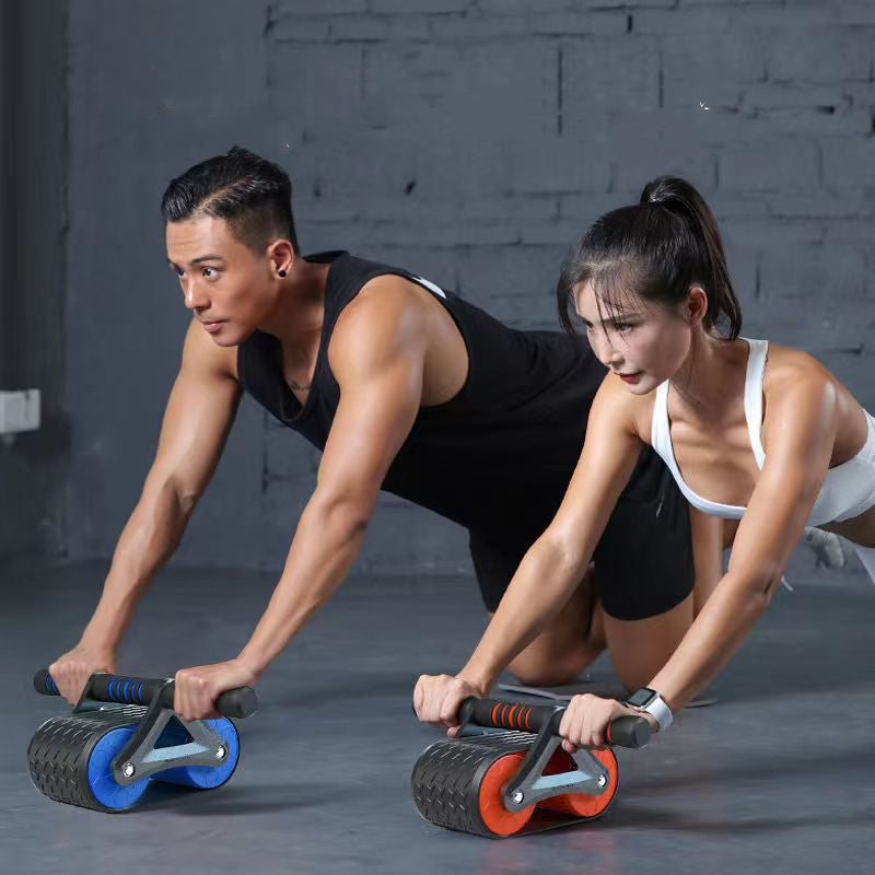 Auto‑Rebound Double Wheel Ab Roller
