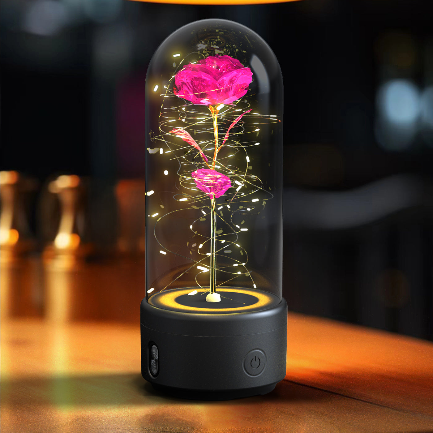 2-in-1 LED Rose Light & Bluetooth Speaker