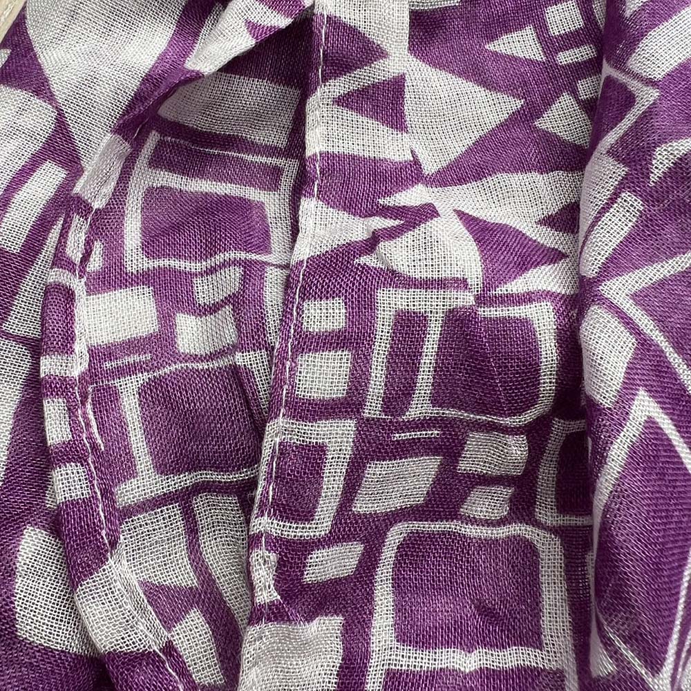 2pcs Purple Boho Square Scarf,Head Scarf,For Women Men