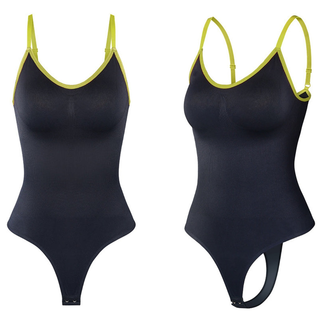 Seamless Body Shaping Jumpsuit With Abdominal Compression And Hip Lifting, Large Size