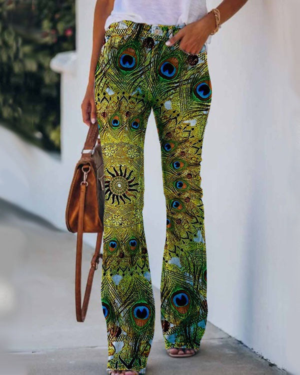 Womens Casual 3D patterned Jeans