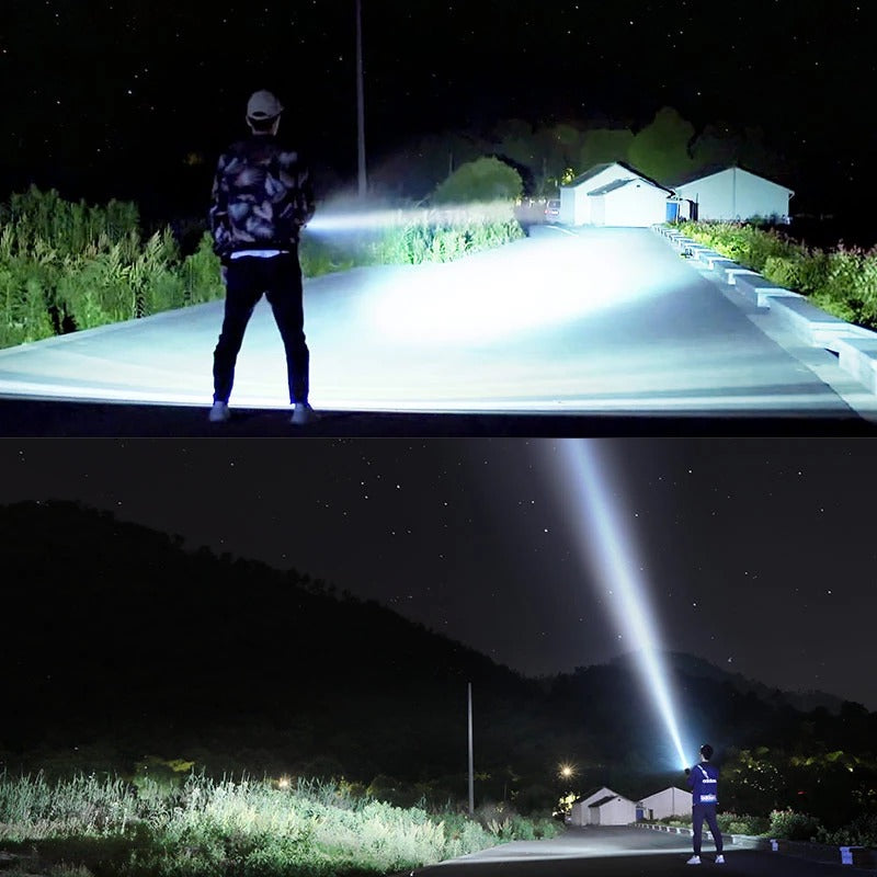 Strong Flashlight Led  Light Rechargeable Outdoor  Lamp