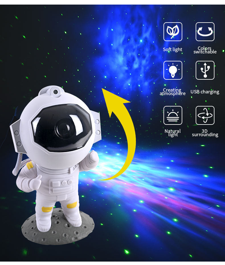 Astronaut Galaxy Star Projector Lamp