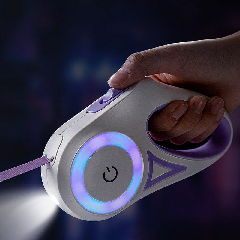 Retractable Dog Leash with Light