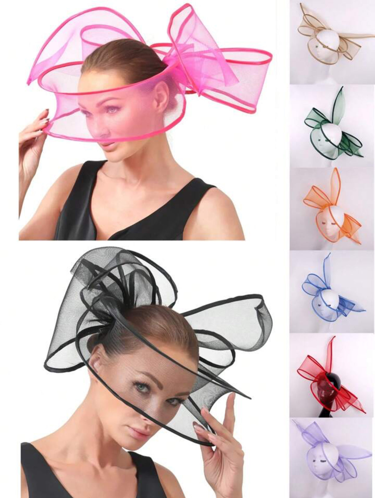 Fascinator Wedding Pillbox Hat Women Elegant Fascinator Hats Hair Clip Church Ladies Party Headpiece Headwear-0