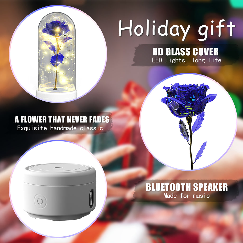 2-in-1 LED Rose Light & Bluetooth Speaker