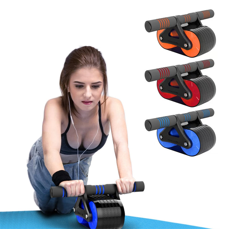 Auto‑Rebound Double Wheel Ab Roller
