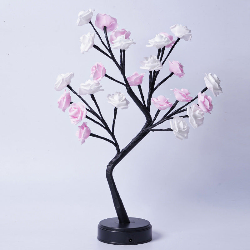 Rose Flower Tree LED Table Lamp (USB)