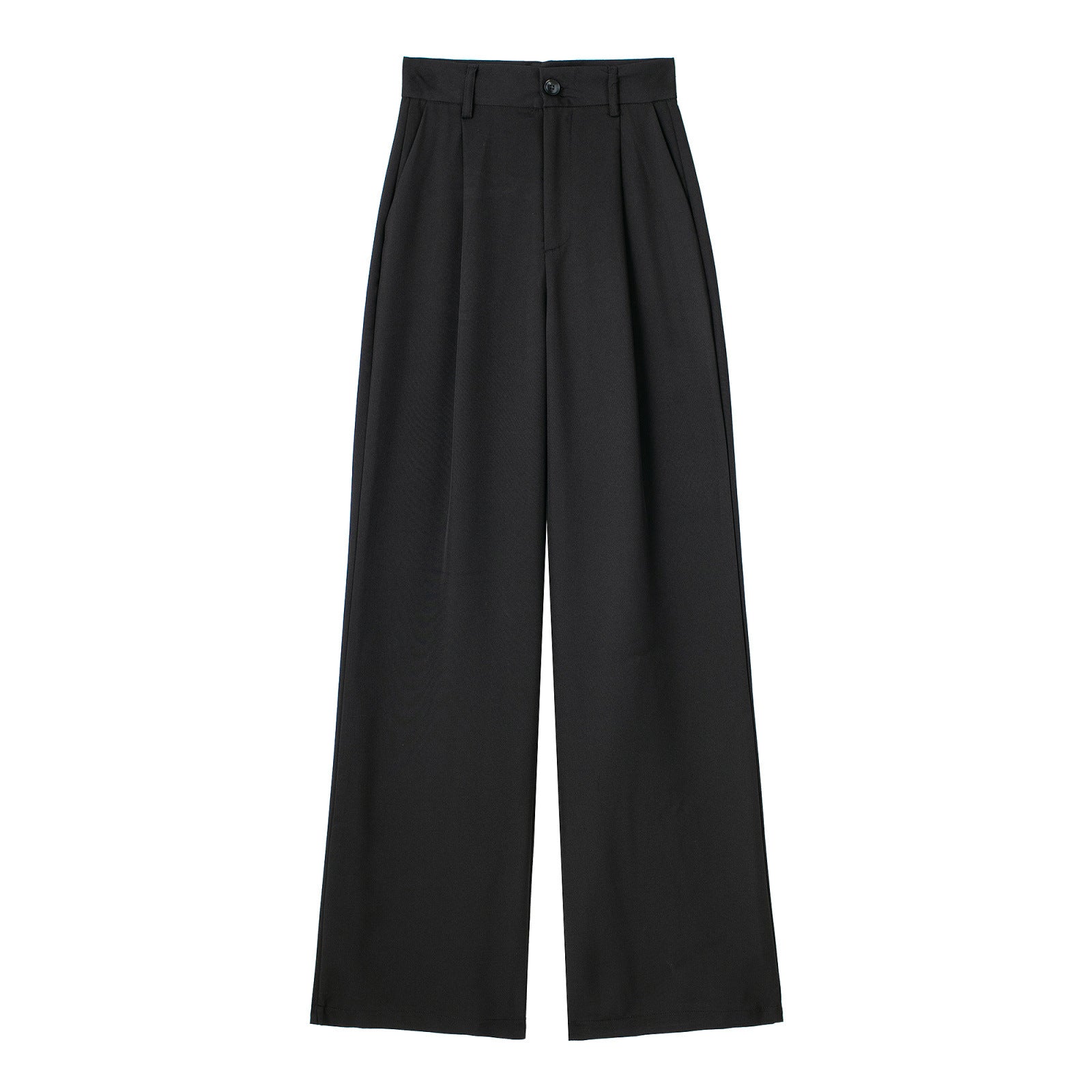 Womens Front-pleated High-waist Pants In Multiple Colors Breathable