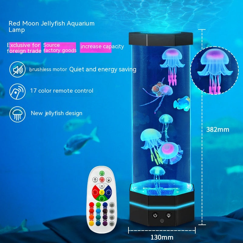 15″ USB Jellyfish Lava Lamp (17‑Color with Remote)