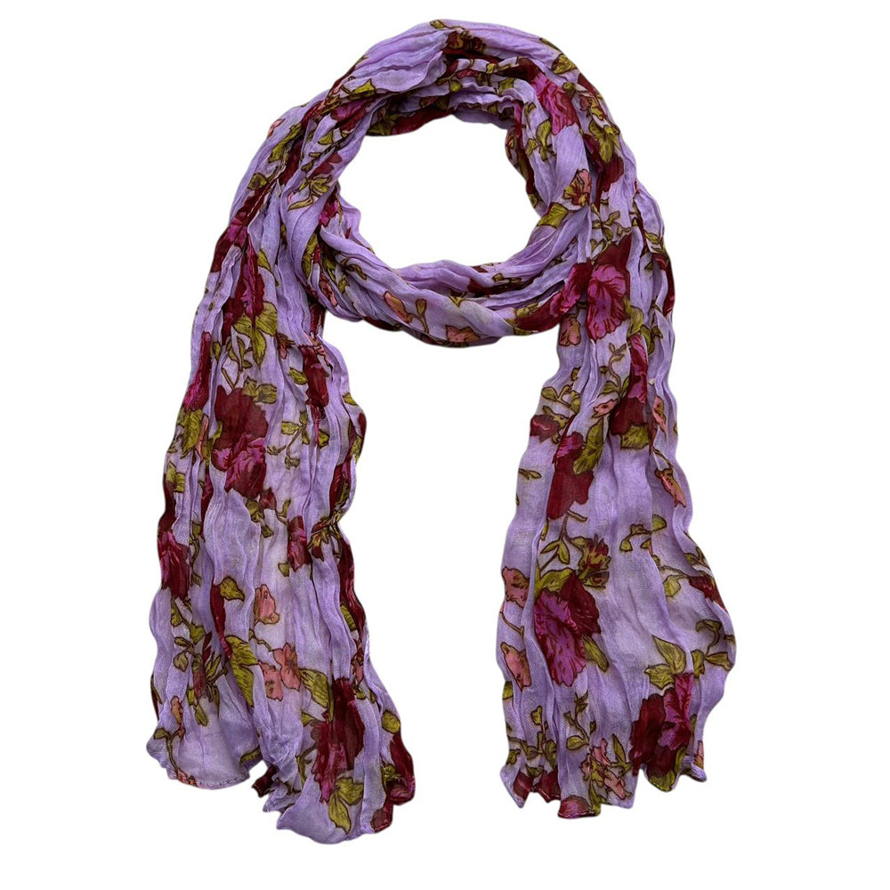 2pcs  Vibrant Crinkle Magenta Printed Polyester For men and woman